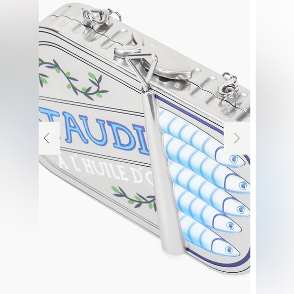 Staud Silver Sardine Can Clutch (STAUDINES TIN CLUTCH SILVER MULTI) - Picture 8 of 8